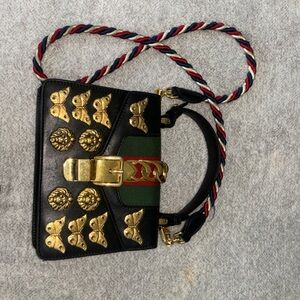 Gucci sylive top handle leather tote Designer Women's Bag